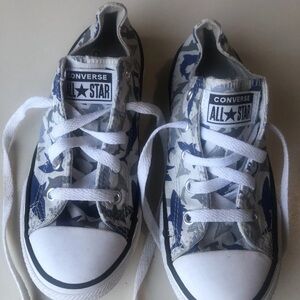 Converse Kids' Blue and White All Star Shoes